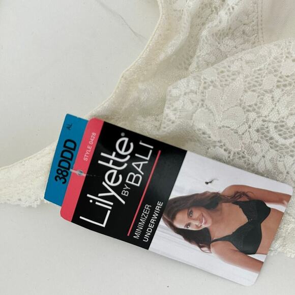 NWT Lilyette by Bali Minimizer Comfort Lace Underwire Bra (38DDD) - Picture 10 of 13